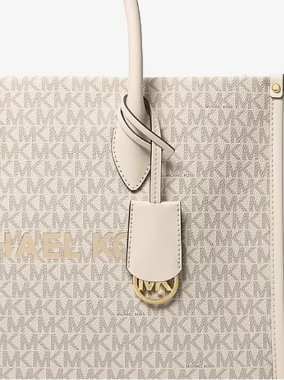 Michael Kors Mirella Medium Signature Logo Tote Shoulder Bag Crossbody - Picture 9 of 14